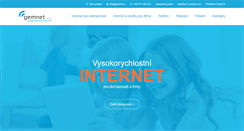 Desktop Screenshot of gemnet.cz